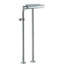 Напольный термостатический смеситель для ванны однорычажный с душевым комплектом AROLA 2635S