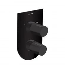 Встраиваемый смеситель для душа TZAR 341502SNM матовый черный на 2 выхода