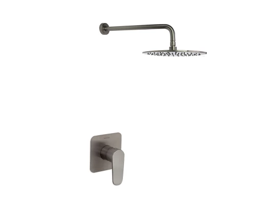 Встраиваемая душевая система с тропическим душем ALEXIA K3618012NC никель брашированный