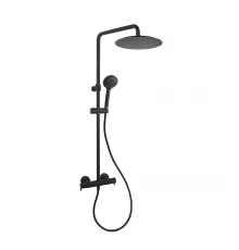 Душевая система без излива с регулировкой высоты BLAUTHERM 937412RP300NM черная