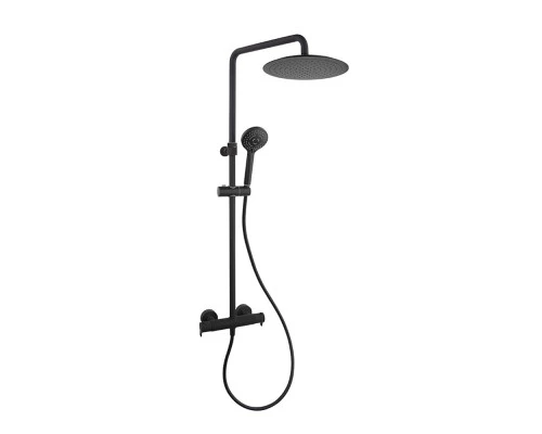 Душевая система без излива с регулировкой высоты BLAUTHERM 937412RP300NM черная