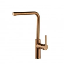 Смеситель высокий для кухни однорычажный DRAKO 332902CUC медь брашированная