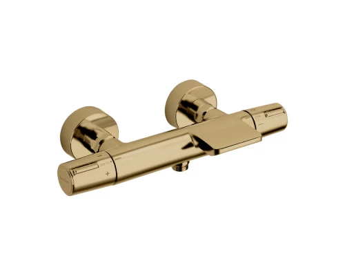 Смеситель для душа однорычажный наружнего монтажа TZAR 343901SOC золото брашированное