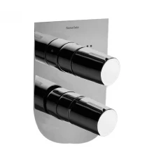 Встраиваемый смеситель для душа TZAR 341502SNC никель брашированный на 2 выхода