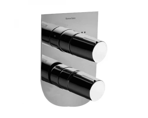 Встраиваемый смеситель для душа TZAR 341502SNC никель брашированный на 2 выхода