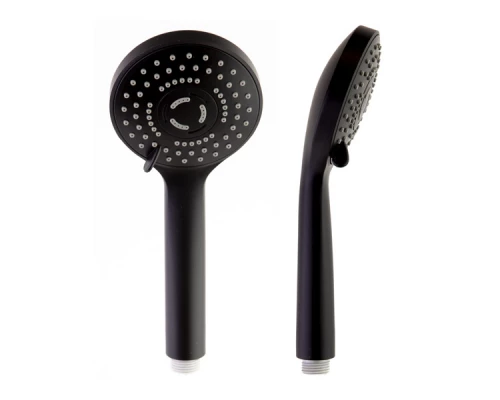 Душевая лейка из ABS-пластика 2876BTNM матовый черный с 3 режимами