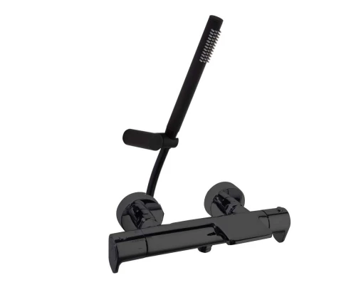 Термостатический смеситель для ванны наружнего монтажа с каскадным изливом и душевым комплектом ALEX