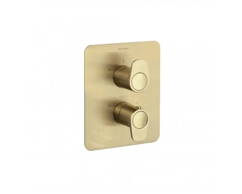 Встраиваемый термостатический смеситель для душа ALEXIA 362411SOC золото брашированное на 1 выход