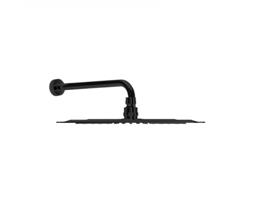 Излив тропического душа настенный из нержавеющей стали HIDROTERAPIA BHRM250NM матовый черный