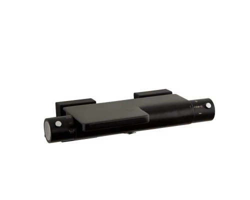 Термостатический смеситель для ванны наружнего монтажа с каскадным изливом AROLA 2639SNM матовый чер