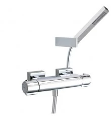 Термостатический смеситель для душа наружнего монтажа с душевым комплектом AROLA 263402MK
