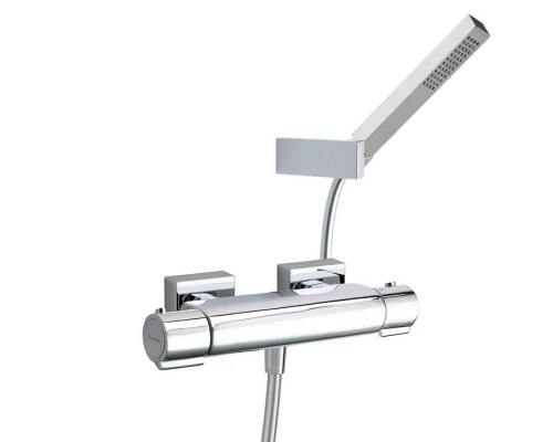 Термостатический смеситель для душа наружнего монтажа с душевым комплектом AROLA 263402MK