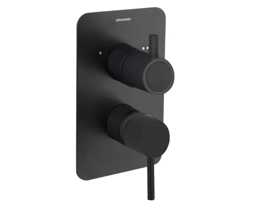 Встраиваемый смеситель для душа ODISEA 391512SNM матовый черный на 2 выхода