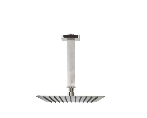 Тропический душ потолочный квадратный нерж.сталь BVKRK300NC никель