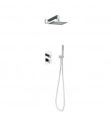 Встраиваемая душевая система с тропическим душем и душевым комплектом KUATRO K4715021