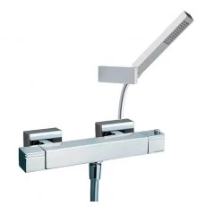 Термостатический смеситель для душа наружнего монтажа с душевым комплектом KUATRO 4734MK