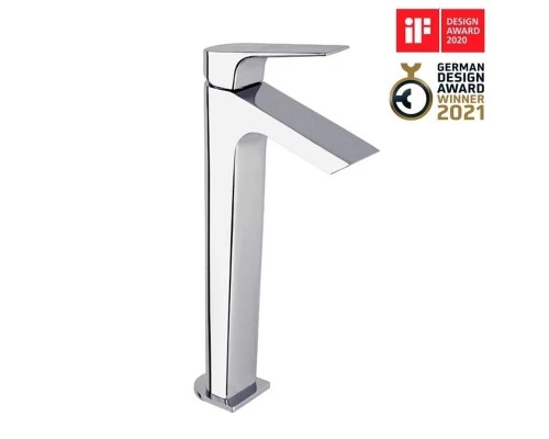 Смеситель высокий для раковины чаши однорычажный URBAN CHIC с каскадным изливом211001 (L)