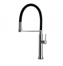 Смеситель высокий для кухни однорычажный с магнитным держателем и гибким изливом KITCHEN MAGNET 3868