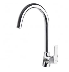 Смеситель высокий для кухни однорычажный TITANIUM 180602