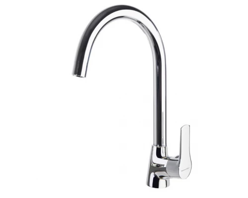 Смеситель высокий для кухни однорычажный TITANIUM 180602