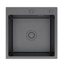 Кухонная мойка FRAP FS5050-9, оружейная сталь