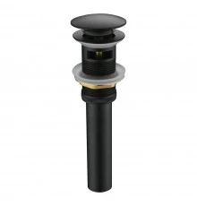 Донный клапан для раковины с переливом Maretti AC19P11560, черный