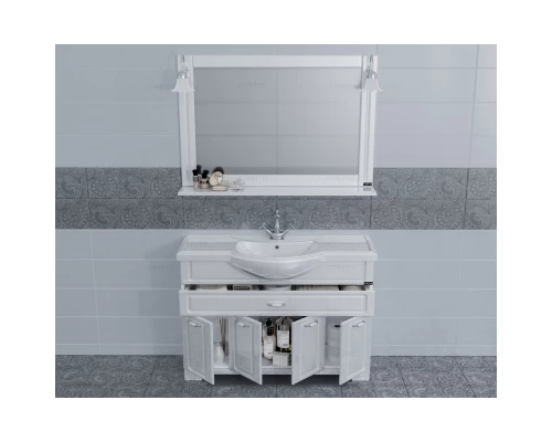 Тумба белый глянец 116 см Санта Монарх 700128