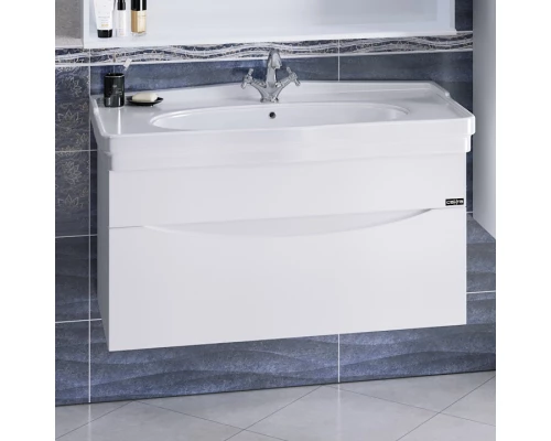 Тумба белый глянец 98,5 см Санта Сатурн 700210