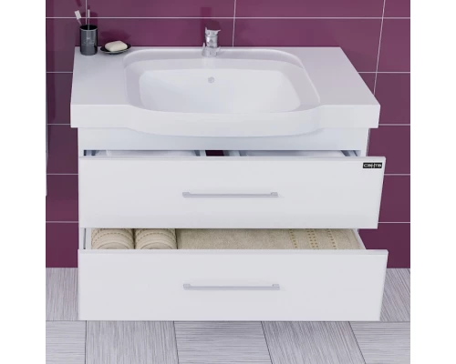 Тумба белый глянец 86 см Санта Омега 207049