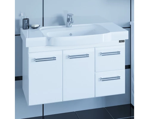 Тумба белый глянец 86 см Санта Меркурий 209007