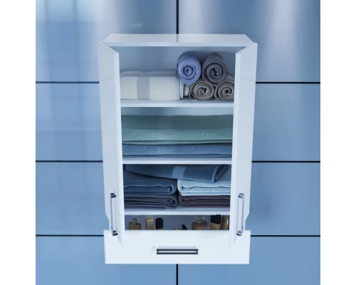 Шкаф подвесной белый глянец Санта Меркурий 409003