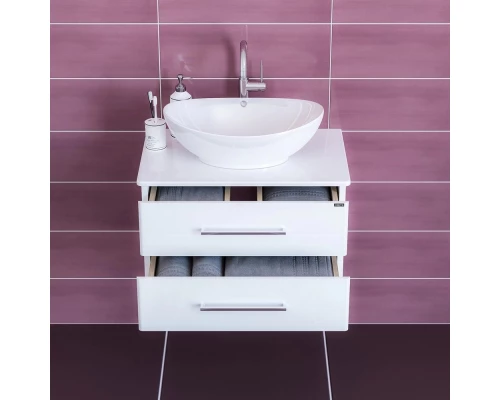 Тумба белый глянец 70 см Санта Вегас 226014л