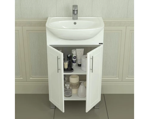 Тумба белый глянец 48,5 см Санта Дублин 223011