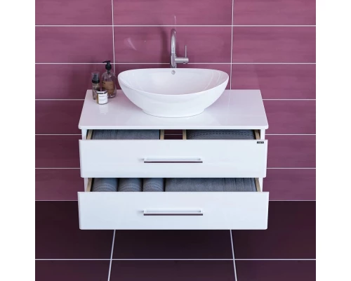 Тумба белый глянец 90 см Санта Вегас 226016л