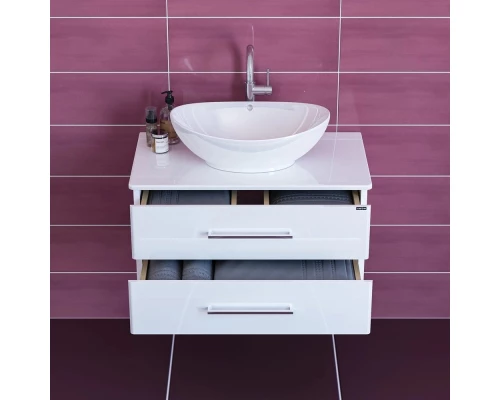 Тумба белый глянец 80 см Санта Вегас 226015л