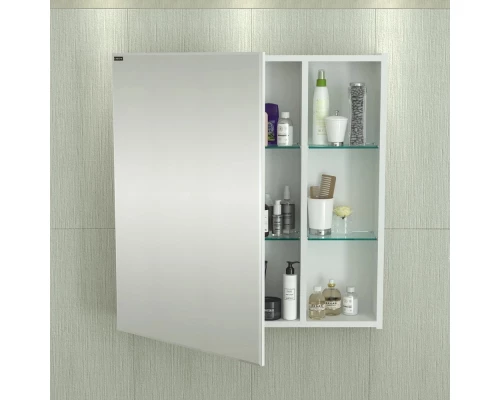 Зеркальный шкаф 70x73 см белый глянец R/L Санта Дублин 123005