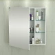 Зеркальный шкаф 70x73 см белый глянец R/L Санта Дублин 123005