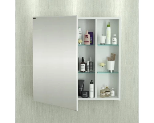 Зеркальный шкаф 75x73 см белый глянец R/L Санта Дублин 123006