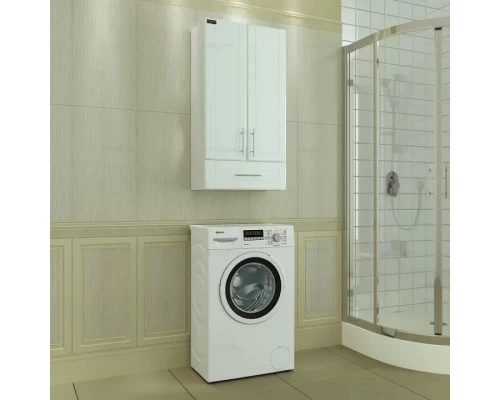 Шкаф подвесной белый глянец Санта Дублин 423002