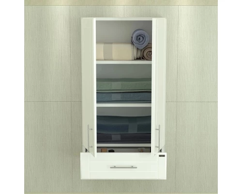 Шкаф подвесной белый глянец Санта Дублин 423002