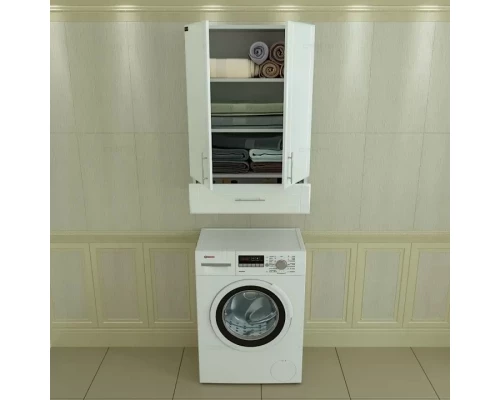 Шкаф подвесной белый глянец Санта Дублин 423003