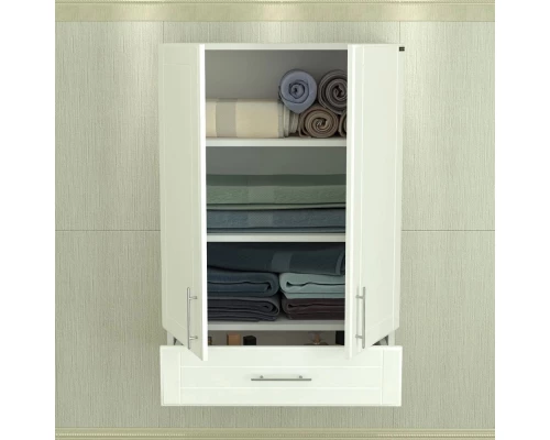 Шкаф подвесной белый глянец Санта Дублин 423003
