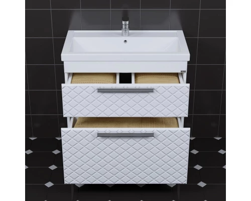 Тумба белый глянец 77 см Санта Калипсо 217003лN