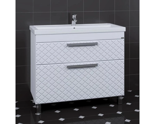 Тумба белый глянец 97 см Санта Калипсо 217011лN