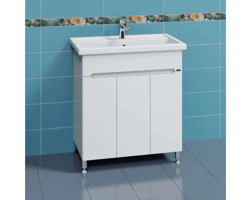 Тумба белый глянец 76 см Санта Лондон 224041