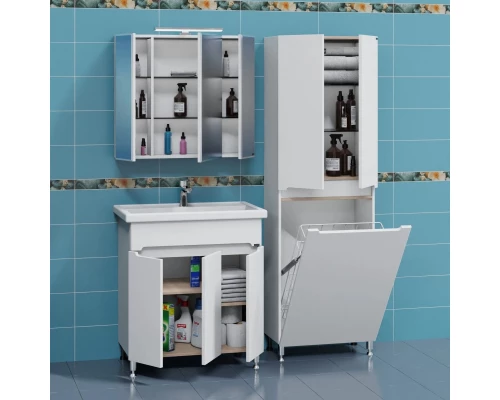 Тумба белый глянец 76 см Санта Лондон 224041