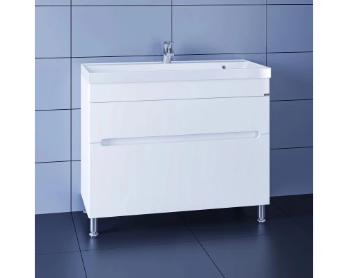 Тумба белый глянец 100 см Санта Лондон 224030