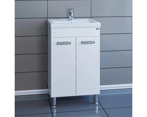 Тумба белый глянец 46,5 см Санта Ливерпуль 700107