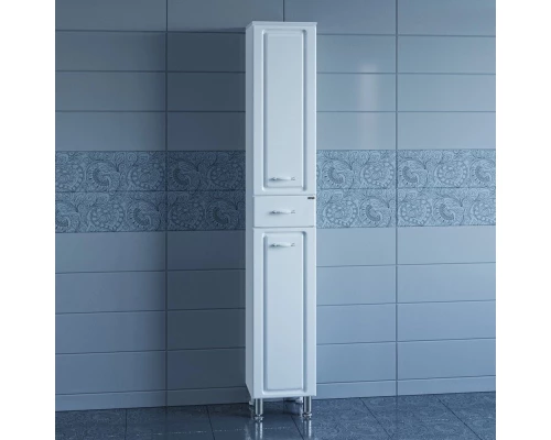 Пенал напольный белый глянец Санта Монарх 710005