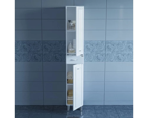 Пенал напольный белый глянец Санта Монарх 710005